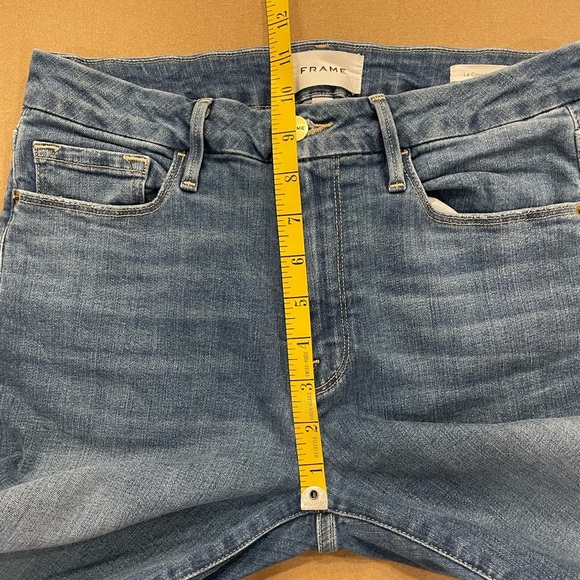 Frame Denim Le Crop Mini Boot With Side Slits Morongo Wash Size 27 - Picture 13 of 14